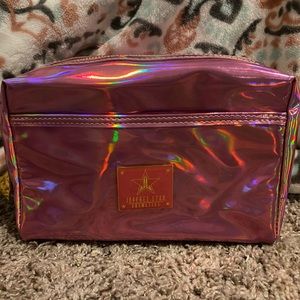 Jeffree Star Pink Holographic Makeup Bag
